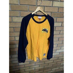 NWT Men's Maize Michigan Wolverines Legendary Slub Long Sleeve T-Shirt Size XL